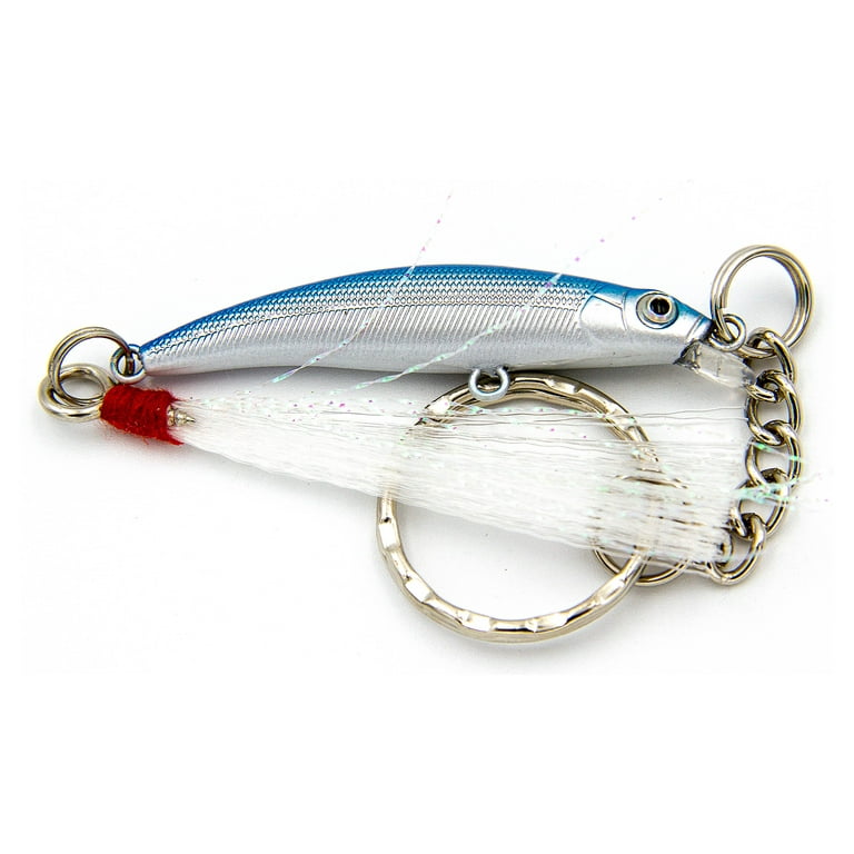 Minnow Fishing Lure Key Chain Personalize, Customized, Hooked on You 