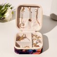 thumbnail image 5 of PhooArto Small Jewellery Box, Galaxy Dream Catcher Portable Travel Mini Jewelry Case for Women Leather Ring Organizer, 5 of 5