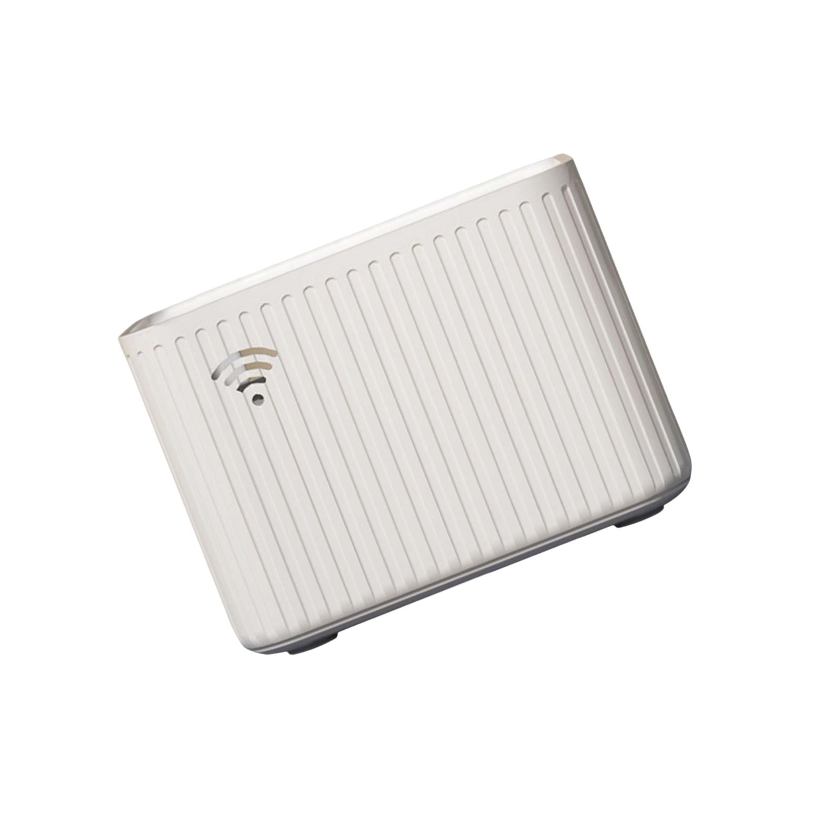 Wzmzjy Desk Router Storage Case Conceal Power Strips Data Line Storage Cable Management White