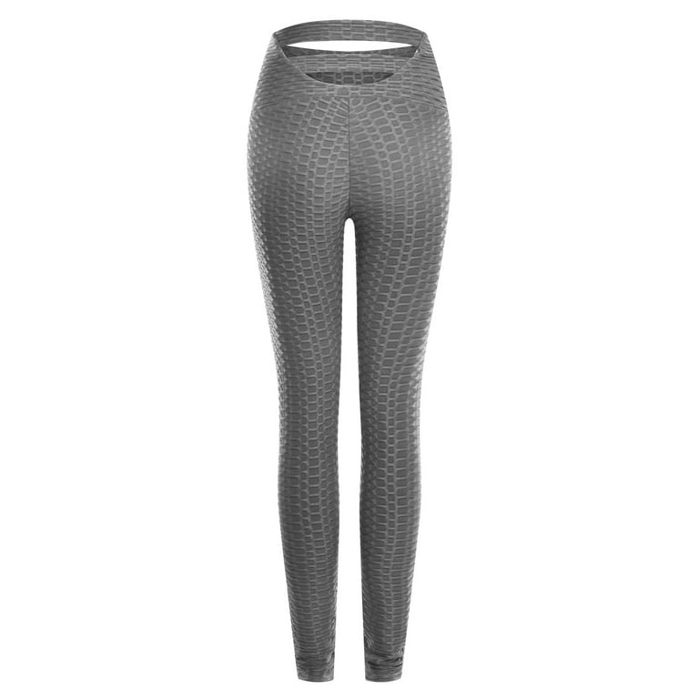 Puntoco Women'S Clearance Yoga Pants High Waist Tight Fitness Yoga Pants  Nude Hidden Yoga Pants Gray