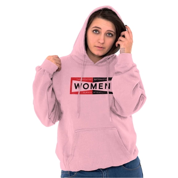 Girl Power Strong Mechanic Humor Hoodie Sweatshirt Women Brisco Brands 2X