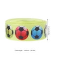 thumbnail image 2 of Dosaele 2 Rolls Gift Ribbon Decoration Soccer Ribbon Decor Multi-use Ribbon Packing Ribbon, 2 of 7