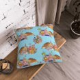thumbnail image 5 of KLL Turtles And Corals Decorative Throw Pillow Covers Velvet Soft for Couch Sofa Bedroom Living Room Outdoor (No pillow core)- 18"x18", 5 of 5