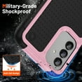 thumbnail image 3 of Decase Protcetive Case for Samsung Galaxy A13 5G 2021 released, Shockproof Armor Silicone Hybrid Rugged Hard PC Back Anti-Slip Bumper Anti-Scratch Armor Cover,Pink, 3 of 9