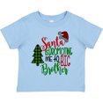 thumbnail image 3 of Inktastic Santa is Promoting Me to Big Brother Green Plaid Tree Boys Toddler T-Shirt, 3 of 5