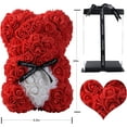 thumbnail image 6 of Luniquz Valentines Day Gifts Rose Bear Gifts for Women,Artificial Flower Rose Gifts for Girlfriend,Mother Day,Rose Flower Bear Anniversary Birthday Romantic Love Gifts, 6 of 6