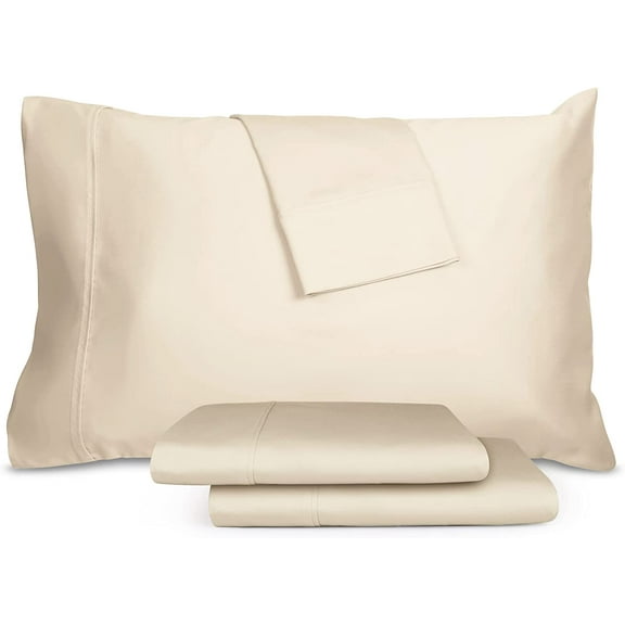 Celliant Performance Bed Sheets, Luxury Style, Soft, Breathable, Cool, Wrinkle & Fade Resistant, Promotes Better Sleep (Tan, Queen 12” Pocket Depth)