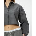 thumbnail image 5 of Long Sleeve Crop Shirt, 5 of 6