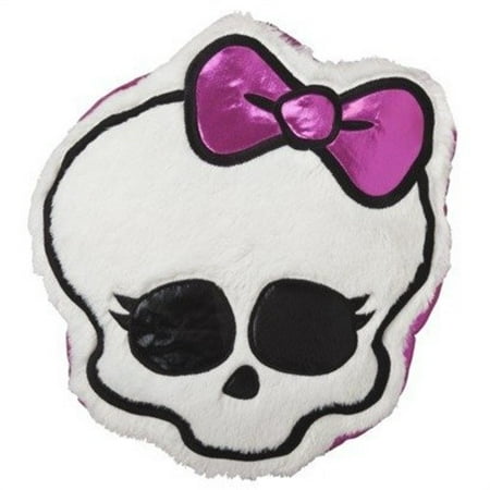 Monster Pillow - Mattel's Monster High Glam Skullette Cuddle Pillow, 16 by 15-Inch