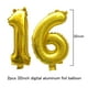 thumbnail image 5 of Decoraciones de fiesta de 16 años de oro negro para niños y niñas, pancarta de feliz cumpleaños de 16 años, suministros para fiestas, decoraciones de aniversario, pastel de 16 cumpleaños, sombrero y regalo de celebración de fiesta brillante ER, 5 of 5