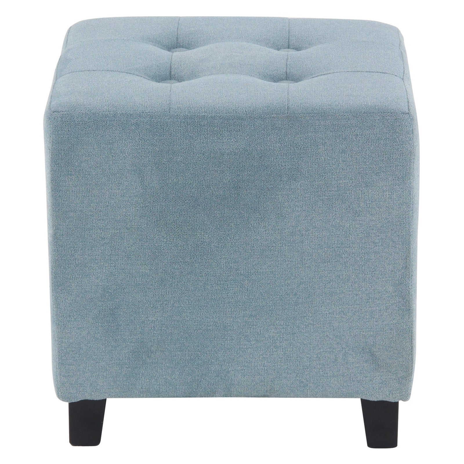DecMode Contemporary Square Pouf Ottoman