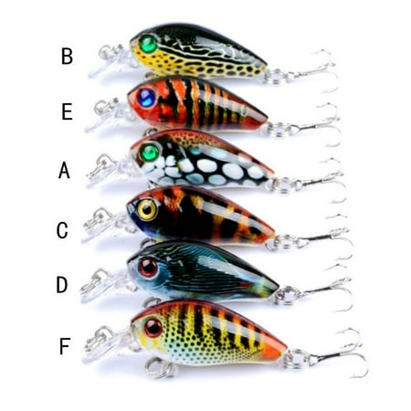 1Pcs Hard Fishing Lure Hook Crank Bait River Fishing Baits