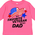 thumbnail image 4 of Inktastic My Favorite Veteran is My Dad Boys or Girls Long Sleeve Toddler T-Shirt, 4 of 5