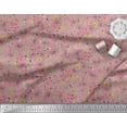 thumbnail image 2 of Soimoi Cotton Poplin Fabric Leaves,Butterfly & Flower Print Fabric by the Yard 42 Inch Wide, 2 of 3