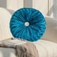 thumbnail image 5 of Almohada de terciopelo de lujo con textura de flor de hielo para cama y sofá, cojín redondo de felpa para descansar y decorar con comodidad. Aestivo | Azul | AESTIVO, 5 of 5