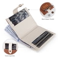 thumbnail image 4 of Wrangler Small Women's Wallet Slim Bifold Wallet RFID Credit Card Holder Minimalist Zipper Coin Pocket, Brown, 4 of 7
