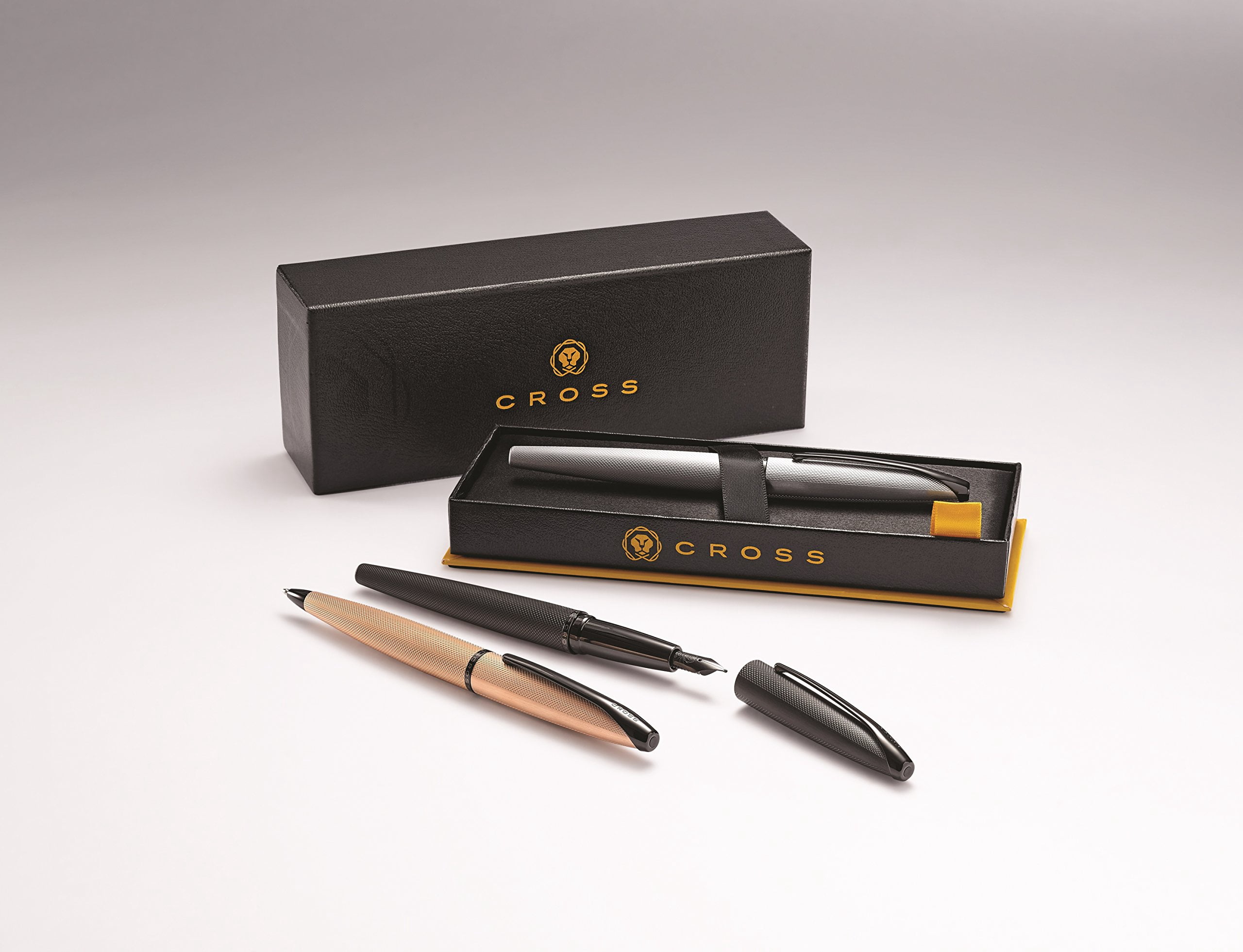 Cross ATX Brushed Rose Gold Medium Nib Fountain Pen