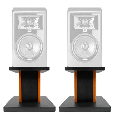 Rockville 8” Wood Studio Monitor Speaker Stands For JBL 305P MKII