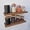 Natural, variant on Modern Wood Floating Shelves with Brackets, Spice Rack, Wall Mounted Wooden Shelving, 20 "W x 1 "H x 6 "D, Hanging Storage Rack for Living Room Bedroom (Natural)