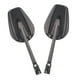 thumbnail image 1 of Espejos retrovisores (1 par) elegantes para motocicletas y scooters. Compatible con tornillos M8 y M10. Oval, 1 of 9
