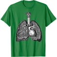 thumbnail image 1 of Human Internal Organs Lungs Heart Upper Body Anatomy T-Shirt, 1 of 1