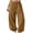 Brown, variant on Women's Sweatpants Drawstring High Waist Baggy Jogger Pants Cuffed Ankle Loose Trousers with Pockets Navy Size M