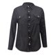 thumbnail image 3 of Pntutb Chaqueta casual de moda para mujer con bolsillo de solapa Abrigo de costura de mezclilla Liquidación Pntutb Pntutb-6917, 3 of 4