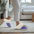 thumbnail image 5 of Chririnla Plush Slippers for Women Indoor Warm House Shoes Casual Astronaut Skull Fluffy Slippers Sneaker Slipper for Women, 5 of 7