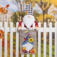 thumbnail image 2 of Give Thanks Fall Gnome Garden Burlap Flag, 2 of 2