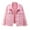 Pink, variant on Denim Jacket For Women Spring And Autumn Coats Warm Solid 2025 Long Sleeve Denim Jacket Outerwear Pink Refer to Size Chart In Description