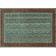 thumbnail image 1 of Ahgly Company Indoor Rectangle Abstract Light Blue Modern Area Rugs, 6' x 9', 1 of 4