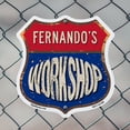thumbnail image 5 of Fernando's Workshop (2 Pack) 18 inch X 18 inch Shield Shaped Commercial Grade Plastic Signs Weather Resistant, UV Protected To last, Gift for Dads and Uncles Classic Americana Crafted, 5 of 7