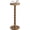 brown, variant on Finew Solid Wood Drink Table, Rubber Wood Small Round Side Table for Small Spaces, Martini Tables, Pedestal End Tables for Living Room, Bedroom, Corners, and Office (Dark Walnut, 9.4 inch)