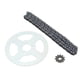 thumbnail image 5 of Cadena De Piñón, Cadena De Piñón Delantera Y Trasera T8F De Alta Resistencia para Bicicletas De Bolsillo Minimo De 47cc Y 49cc Mini Dirt ATV, 5 of 14