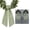 White and Green, variant on Lanola 2-Pack Wreath Sash for Front Door, Plaid Garland Fabric Ribbon for Boxwood Wreath and Porch Decor