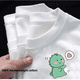 thumbnail image 2 of Camiseta de algodón de moda para hombres y mujeres, holgada, de manga corta, estilo chino, cómoda, transpirable, capa base, 2 of 4
