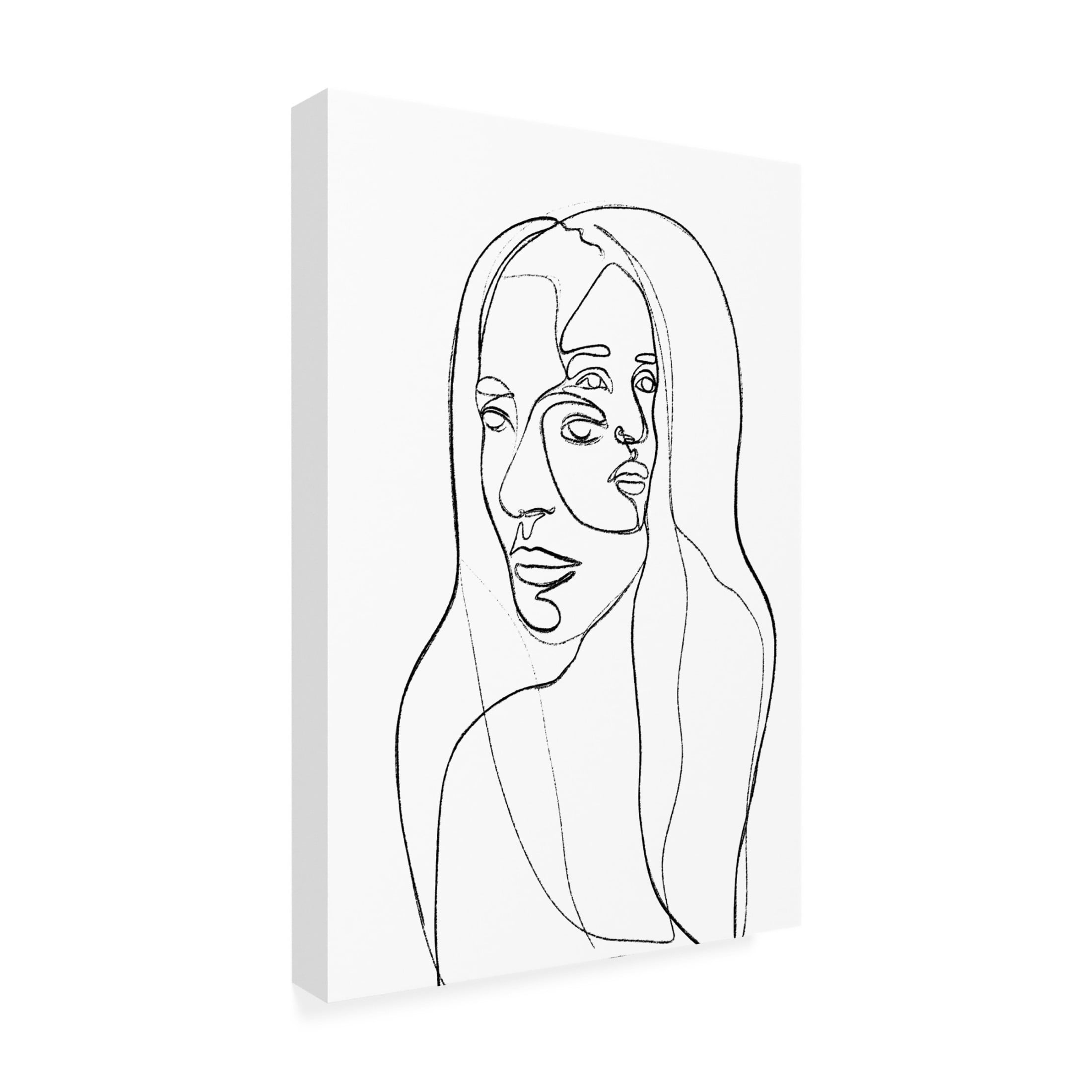 Canvas Wall Art - Treechild 'Thoughts' Wall Art for Living Room, Bedroom, or Office D?cor by Trademark Fine Art - 16 x 24 Inches