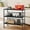 Black, variant on 40" Wheeled Kitchen Storage Cart Island with Shelves, Copedvic 3-Tier Kitchen Bakers Rack with 10 Hooks
