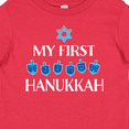 thumbnail image 4 of Inktastic My 1st Hanukkah Dreidels in Blue with Star of David Boys or Girls Baby T-Shirt, 4 of 5