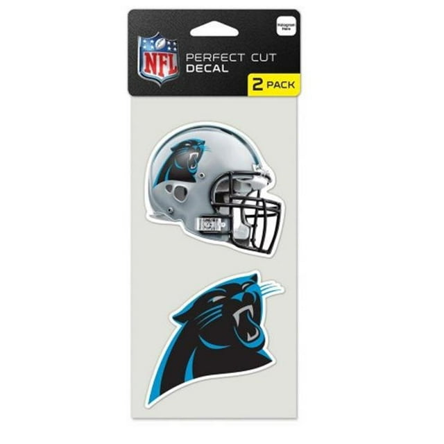 Carolina Panthers Décalcomanie 4x4 Découpe Ensemble de 2