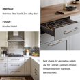 thumbnail image 4 of 5 Pack Brushed Nickel Kitchen Cabinet Handles, Modern Cabinet Hardware Bar Pulls, 4 of 5