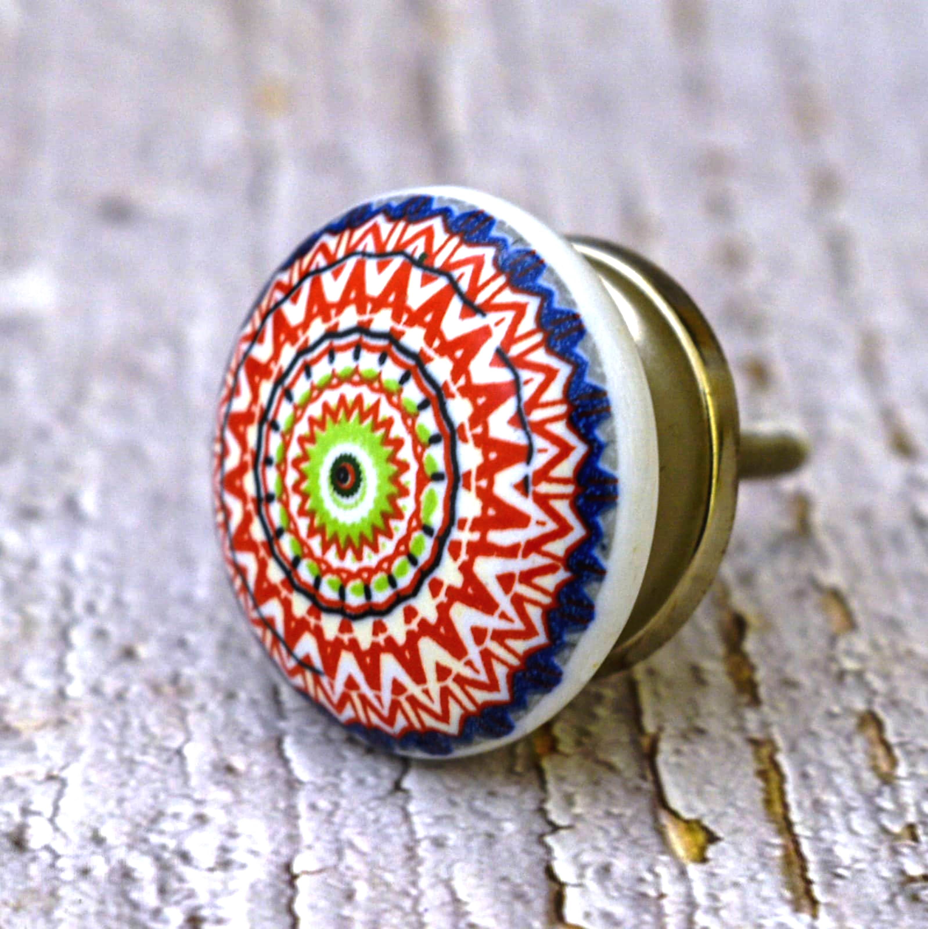 India House Ceramic Multicolor Knobs Kitchen Cabinet Drawer Knobs Hardware Knobs Handmade Knobs Cabinet Knobs Ceramic Door Knobs. Set of 20