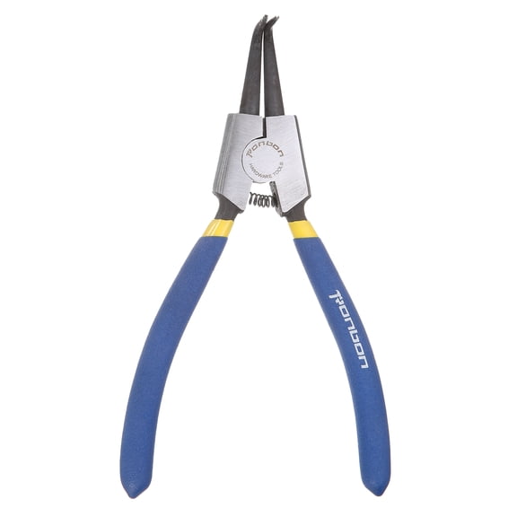 Snap Ring Plier 7" External Circlip Pliers with 0.1" Bent Jaw Tip for Ring Remove Retaining Pliers, Blue