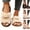Khaki, variant on SBYOJLPB Women Slippers Open Toe Footwear Soft Cushioned Base Indoor Outdoor Daily Slippers