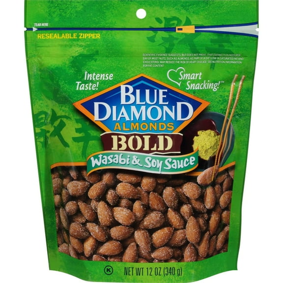 Blue Diamond Wasabi & Soy Sauce Almonds - 12oz - Pack of 2