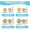 thumbnail image 2 of 140 Pcs 4 Styles Tibetan Style Alloy Beads Flat Round Beads Vintage Circle Bead Loose Spacer Beads for Jewelry Necklace Making Craft Supplies (Antique Silver Antique Gold), 2 of 7