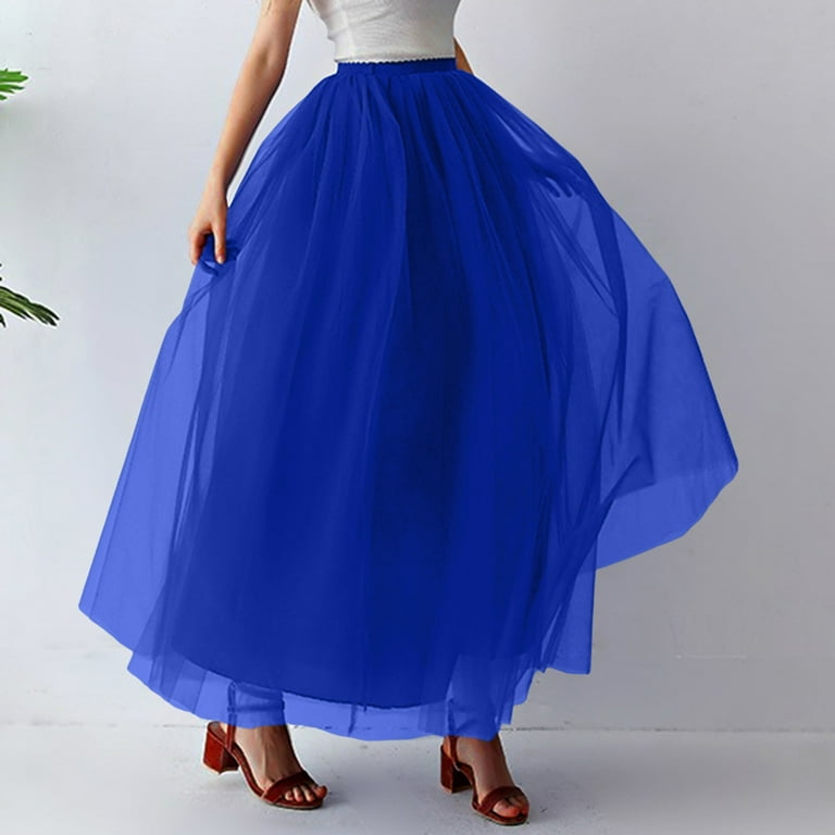 Denim Tulle Skirt Outfit Xxl Women Large Size Denim Tutu