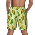 thumbnail image 2 of Lsque Mens Swim Trunks Fresh Corn Pattern - Bathing Suit Compression Liner - Beach Swim Shorts Swimwear - (S-3XL) - Stretch Quick Dry -Medium, 2 of 9