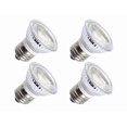 thumbnail image 1 of Ctkcom Bombilla Led Par16/Hr16 De 5 W (Paquete De 4) - Bombilla De Inundación Cob E26/E27 De 36 Grados, 450 Lm, 6000 K, Luz Blanca Diurna, Equivalente A Bombilla Halógena De 50 W, Bombillas Led De 110, 1 of 1