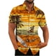 thumbnail image 1 of Camisas de Manga Larga para Hombres Impresión Botón Cuello de Vuelta Blusa Casual, Hombre de Manga Corta Botón Abajo Camisas, 1 of 3